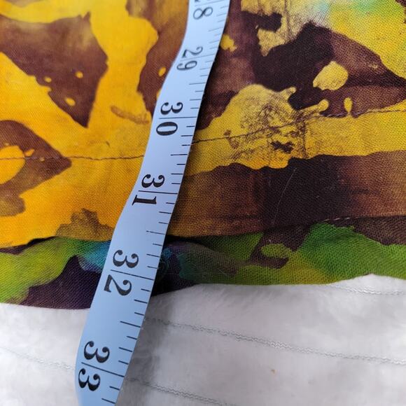 Bold Multi-Color Art 2 Wear Print Button-Down Shirt Size L 100% Cotton Dopamine - Picture 5 of 7